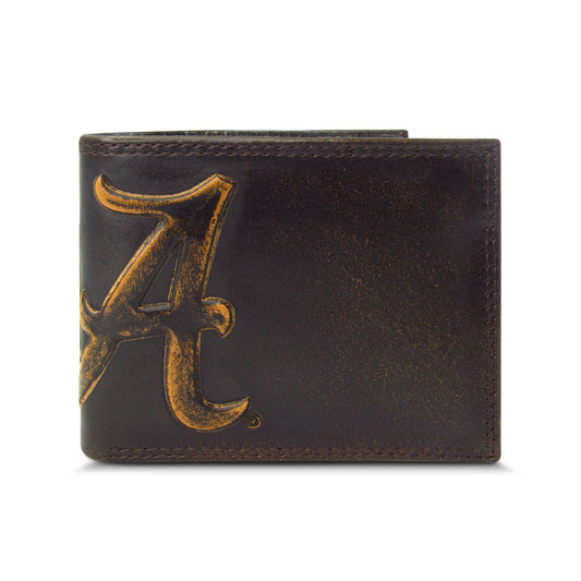 Alabama Crimson Tide Burnished Leather Bifold Wallet