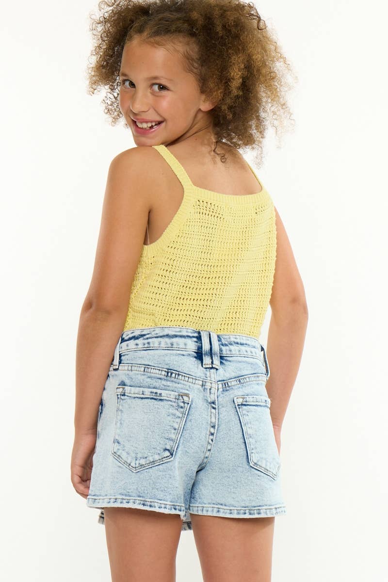 Kan Can Youth Jean Skort- MEDIUM WASHED