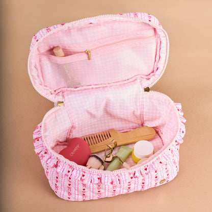 Glam & Go Quilted Cosmetic Bag-Oh So Lovely