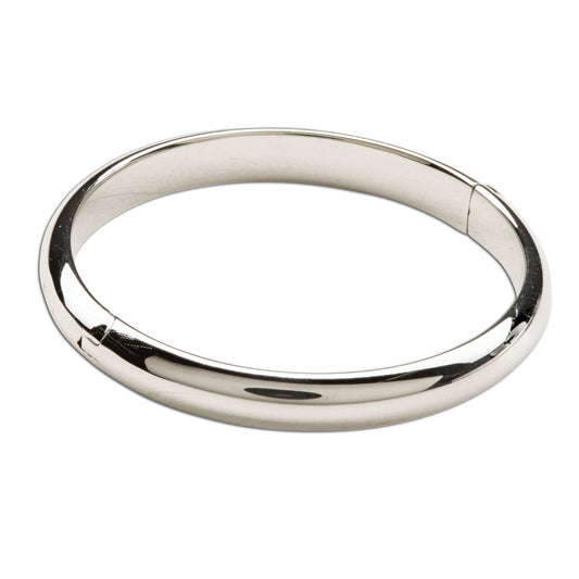 Classic Silver Bangle Bracelets for Babies, Kids or Women: Small 0-12m