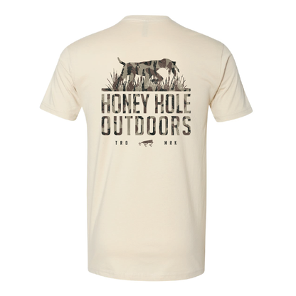 Short Sleeve - Camo Dog - Natural
