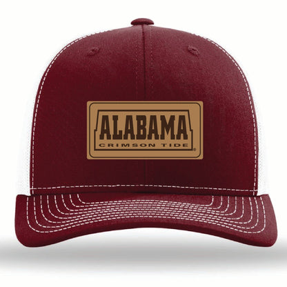 Alabama Leather Patch: Crimson