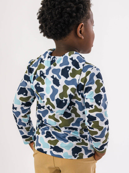 Boys Fish Camo Catch Performance Hooded Shirt
: Multi-Color