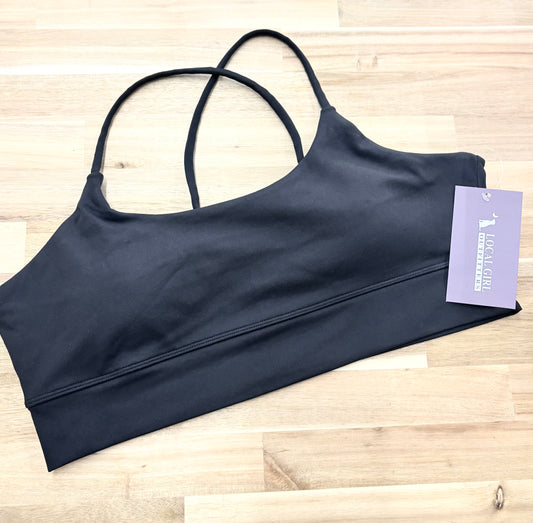 Local Girl Outfitters - LG Sports Bra Top - Black