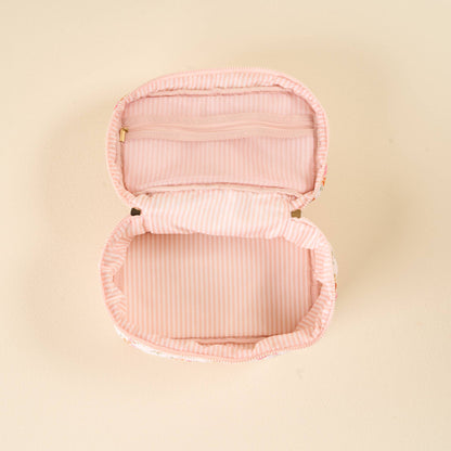 Glam & Go Quilted Cosmetic Bag-Endless Daydream Cream