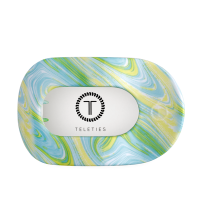 TELETIE By the Sea Shore | Large | Flat Round Hair Clip