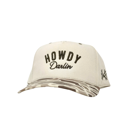 MHC Howdy Darlin Trucker Hat: Red/Natural Otto
