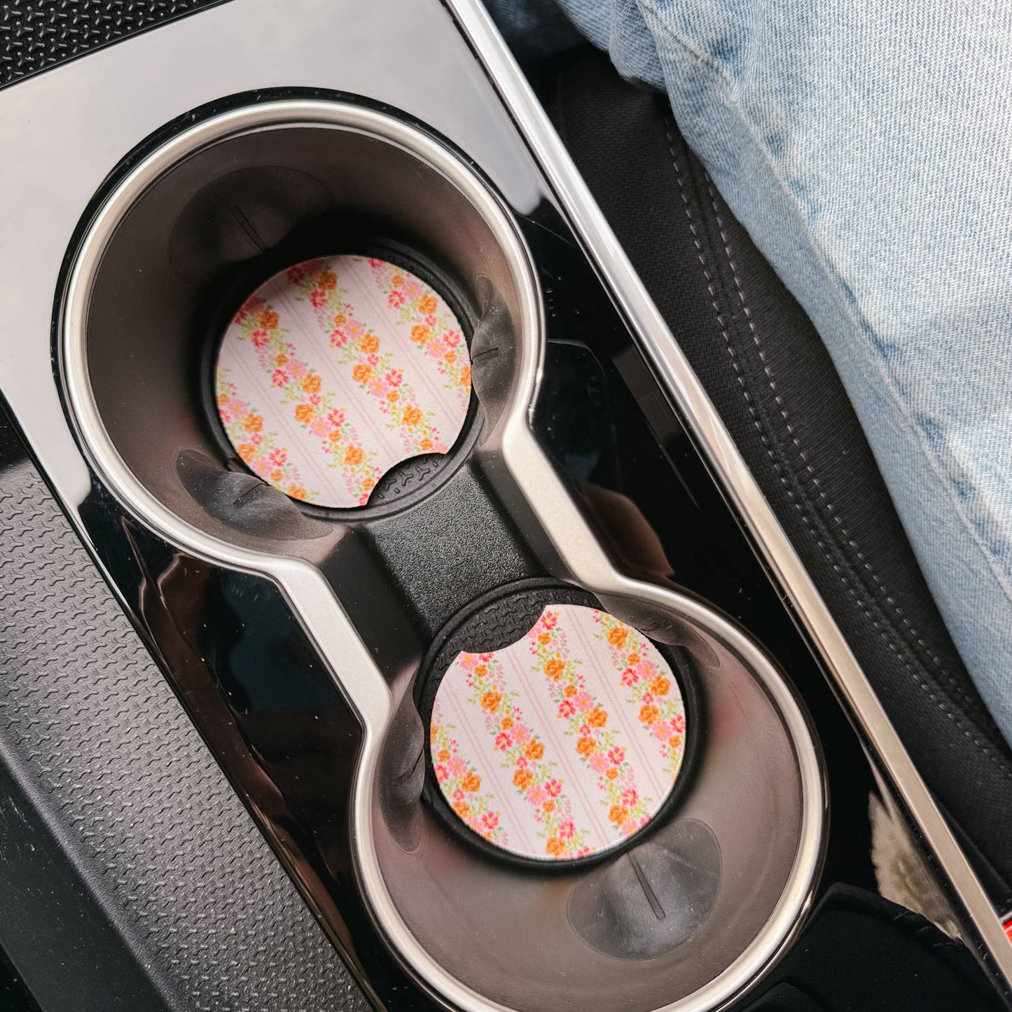 On the Road Car Coaster Set-Petal Parade Pink