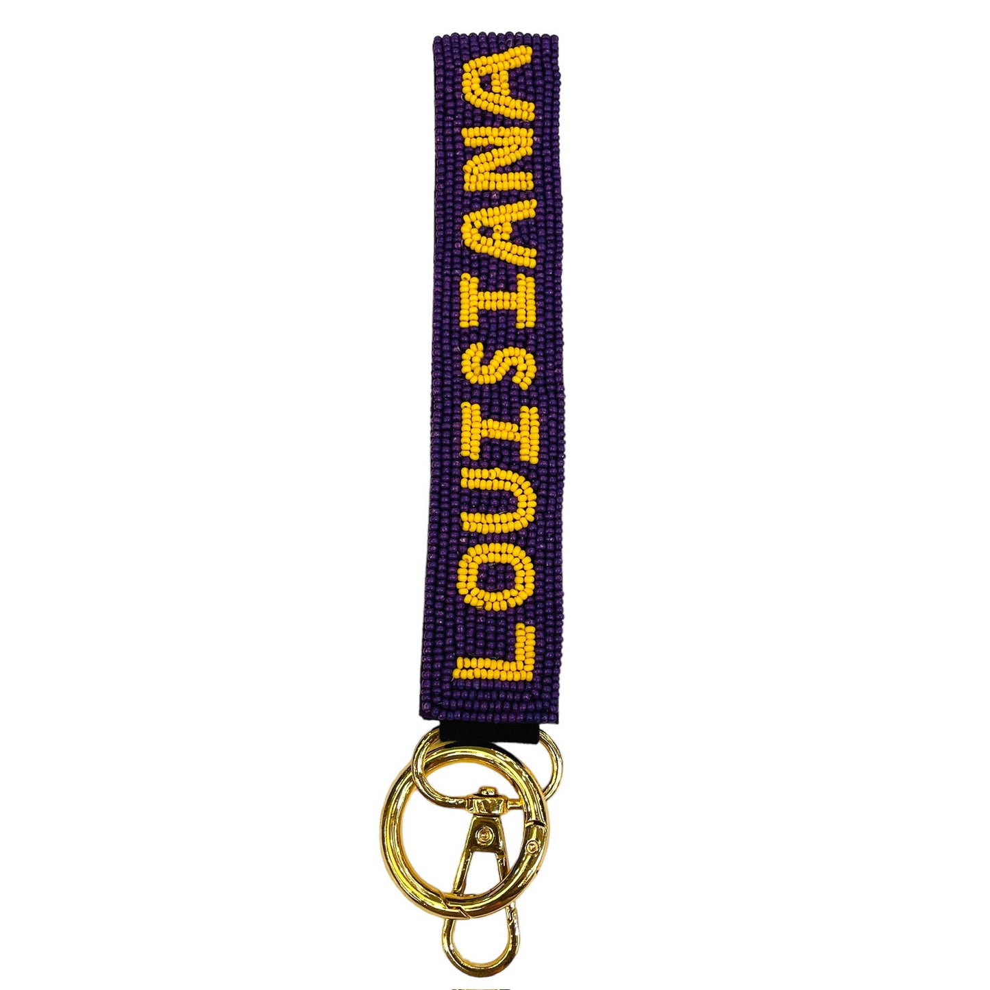 Game Day Beaded Wristlets : Tiger Navy