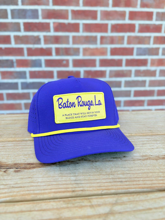 Baton Rouge, LA Rope Hat with Patch