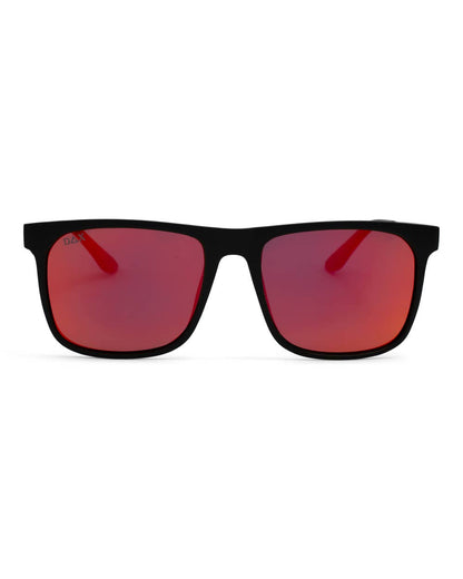 Dash - Men's Polarized Square Sunglasses: Flame