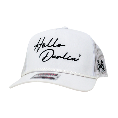 MHC Hello Darlin Trucker Hat: Mossy Oak Breakup Country/ Black Otto