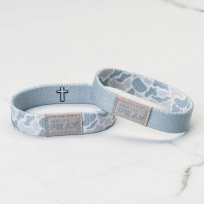 Tap To Pray® Wristband – River Rock Camo - Aspen