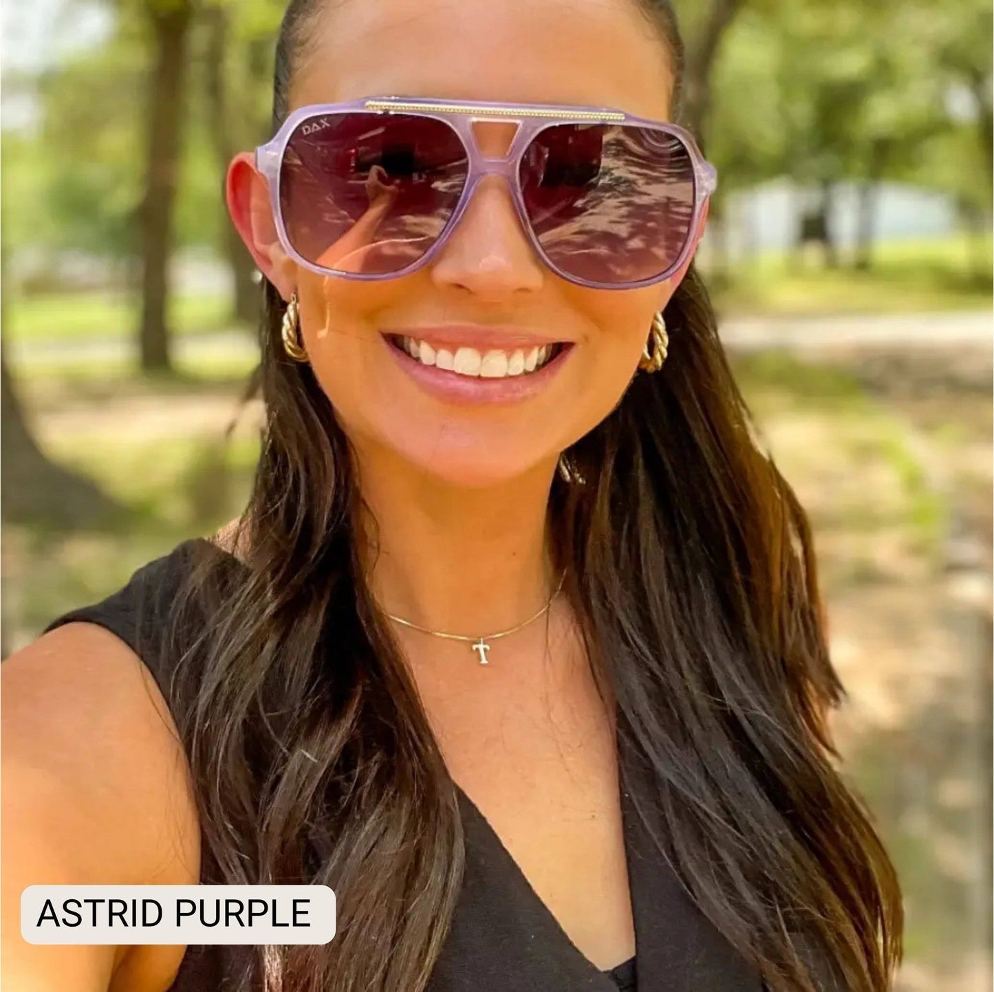 Astrid - Women's Oversized Aviator Sunglasses: Gradient Cheetah