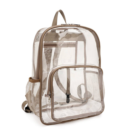 MARISSA CLEAR BACKPACK: BUTTERMILK