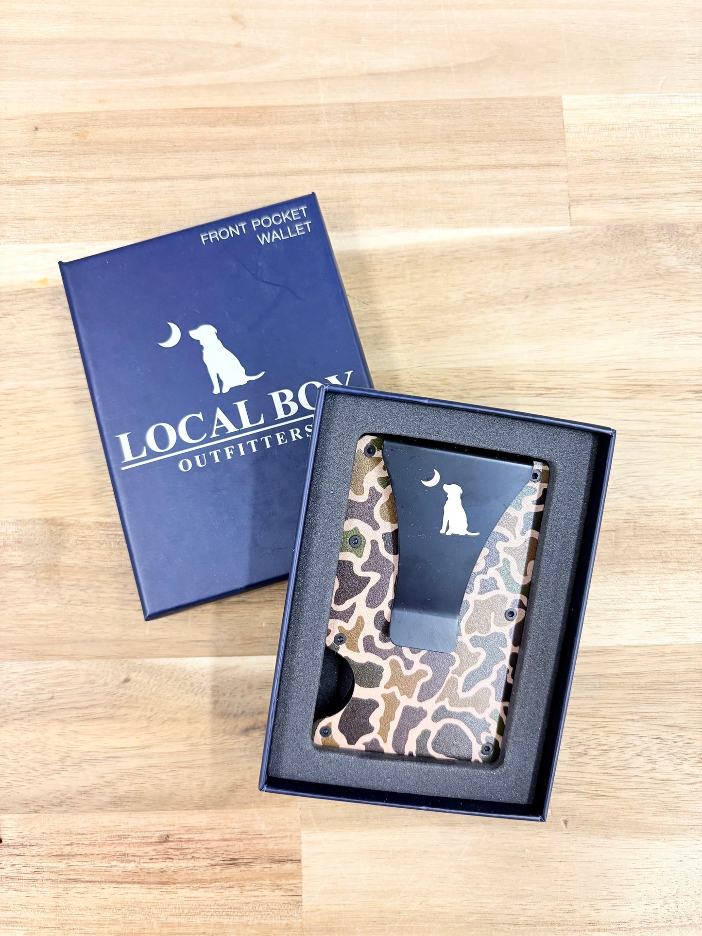 Local Boy Outfitters Front Pocket Wallet - Old School Camo
