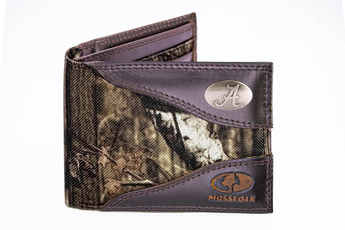 Alabama Crimson Tide Mossy Oak Wallets.: Slim Front Pocket