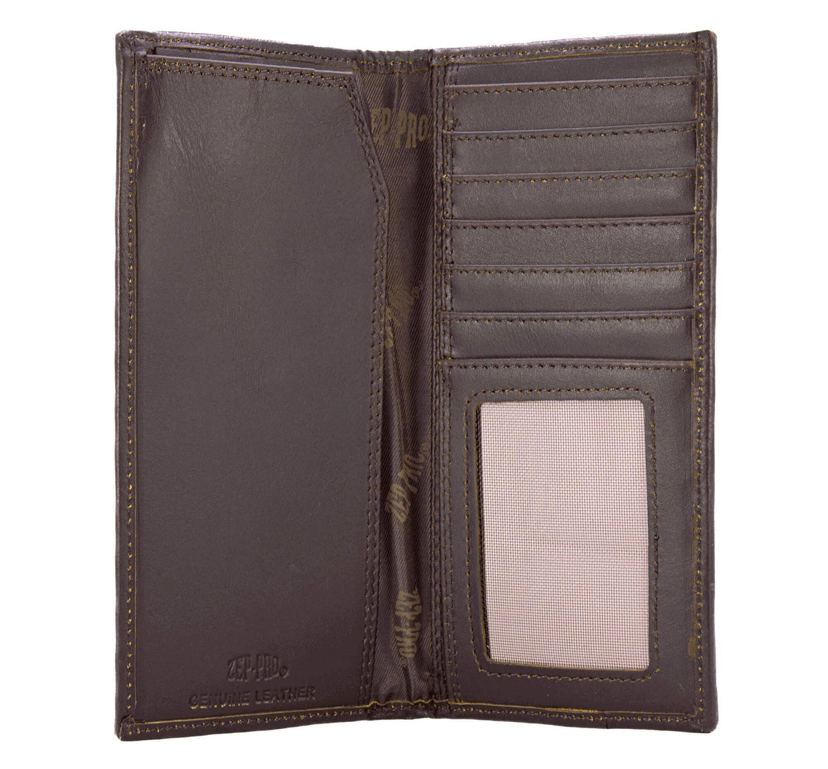 Buck Men's Secretary Old School Camo Leather Wallet.: Brown/Tan Camo