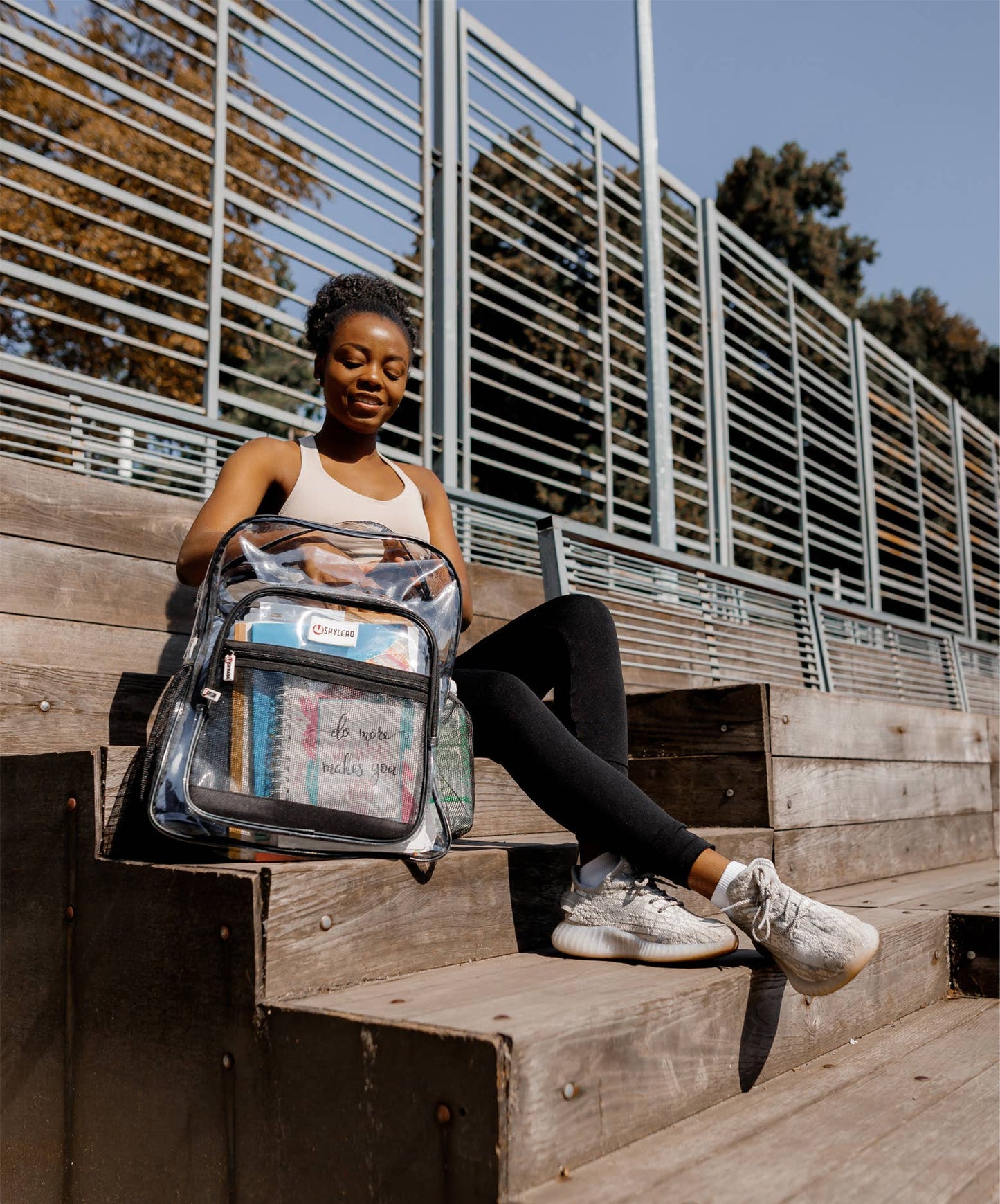 Clear Backpack For School XL | Top YKK® Zip | Black Rhino: Black Rhino