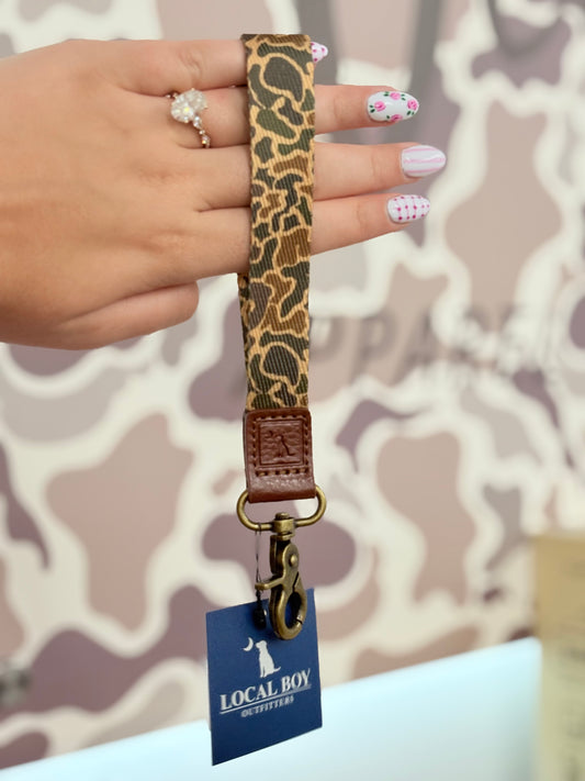 Local Boy Old School Camo Wrist Lanyard