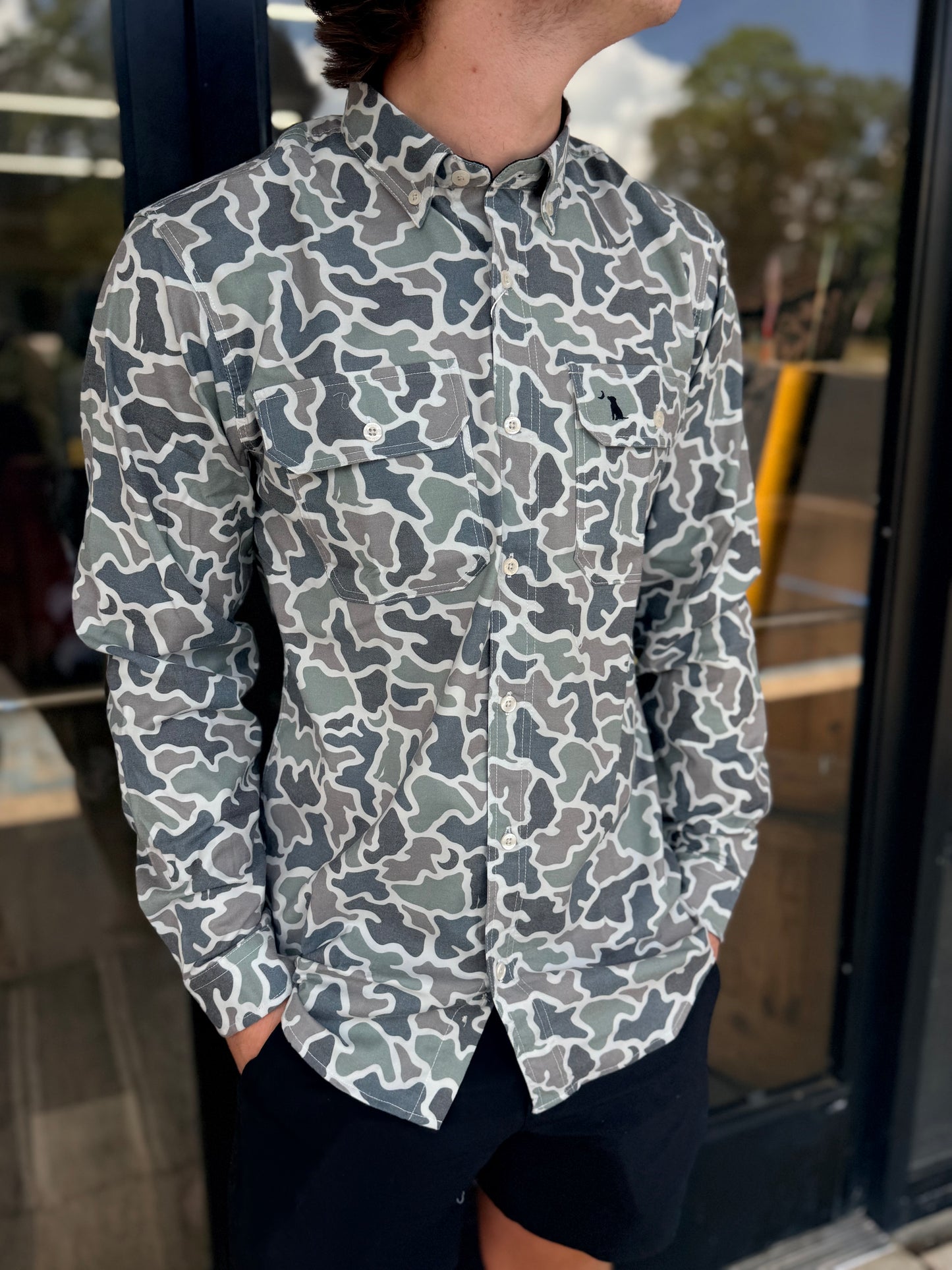 Local Boy Outfitters Camo Button Up - DMC