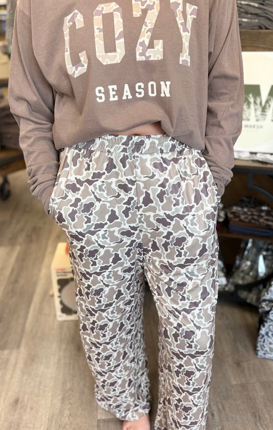 BIRDIE Duck Camo Stretchy Lounge Pants