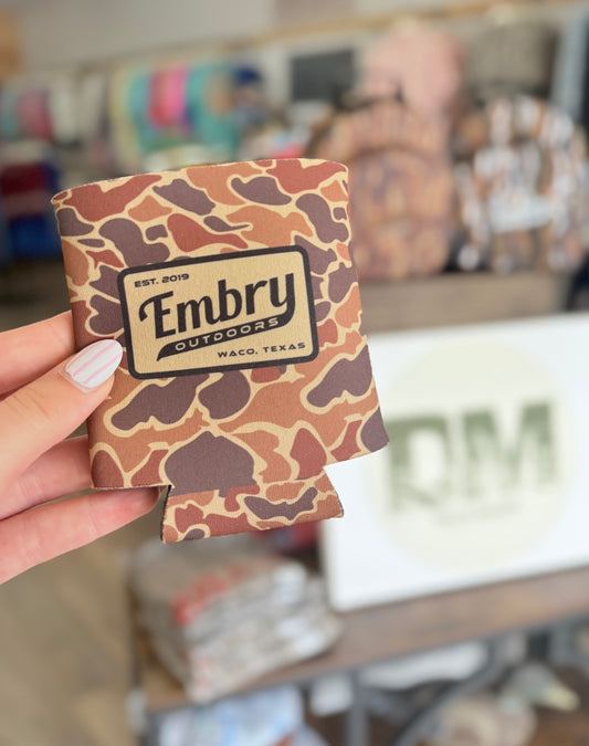 Embry Outdoors Old School Camo Koozie
