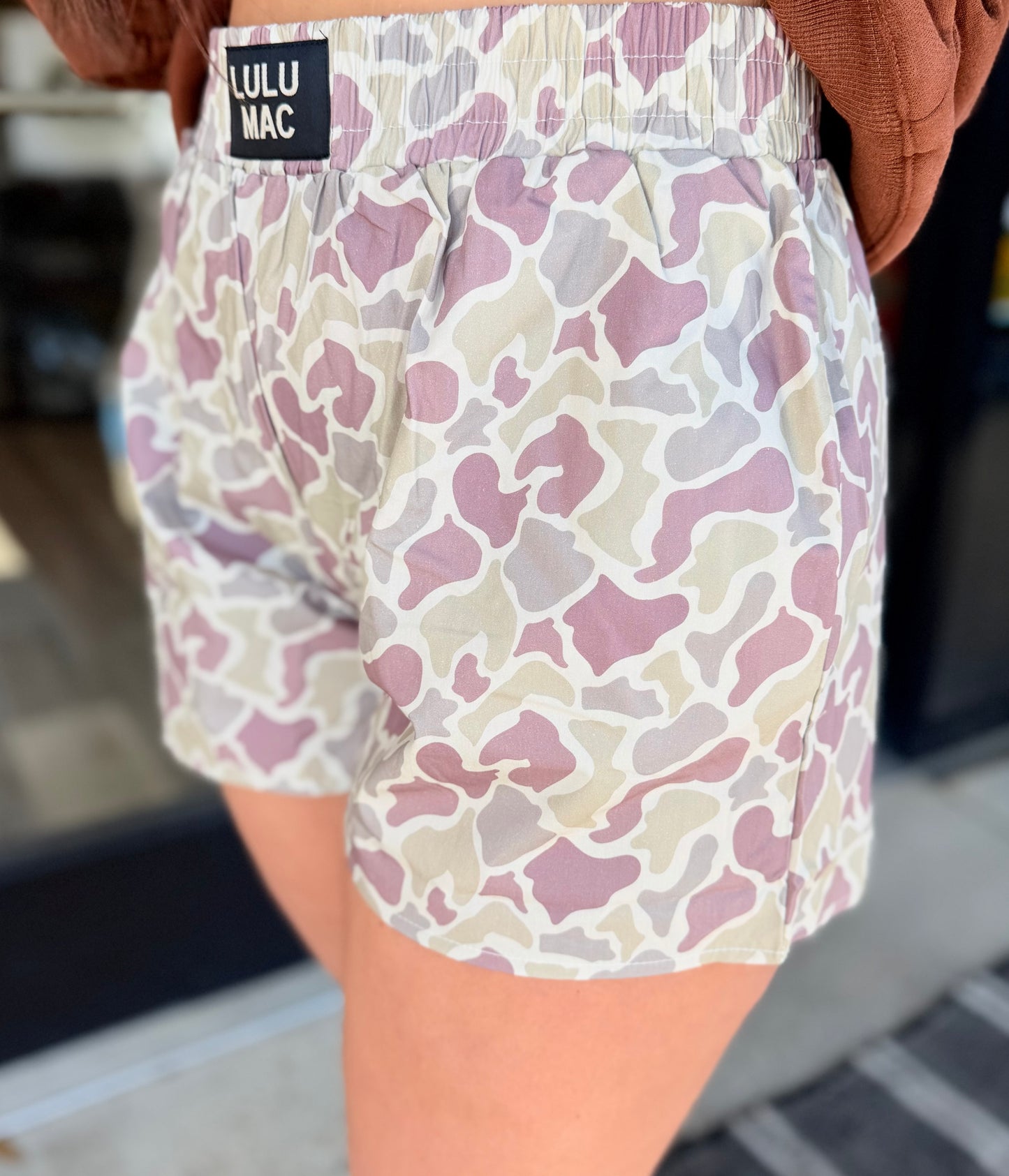 BXCM- LIGHT CAMO BOXER SHORT: GREEN