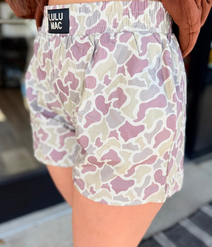 BXCM- LIGHT CAMO BOXER SHORT: GREEN