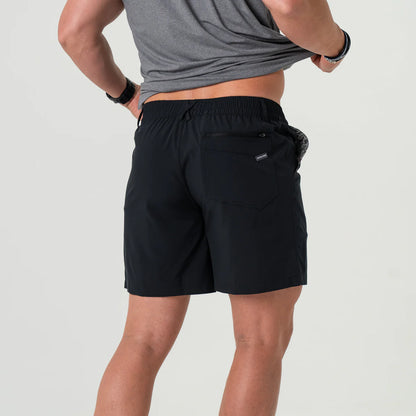 BURLEBO 5.5" Everyday Short - Matte Black - Retro Duck Camo Pocket