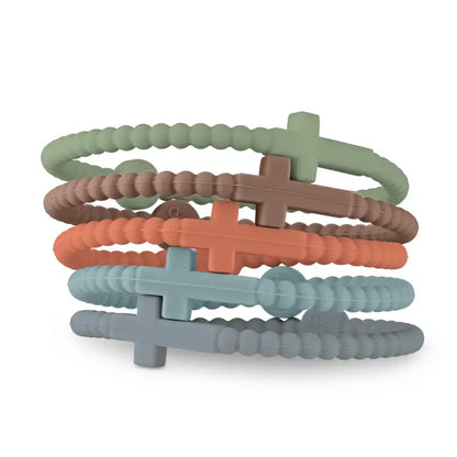 Backcountry Jesus Bracelets (Silicone Cross Bracelets) 5 Pack