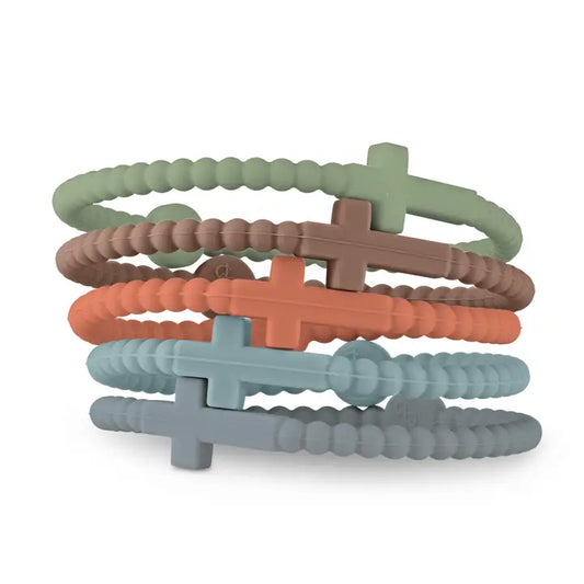 Backcountry Jesus Bracelets (Silicone Cross Bracelets) 5 Pack