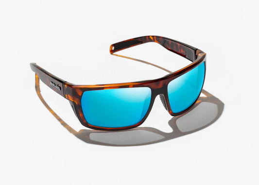 Bajio Palometa - Brown Tort/Blue Mirror Glass