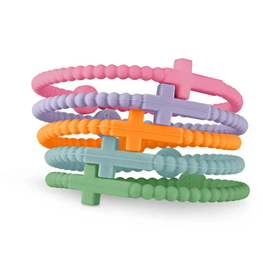 Boca Jesus Bracelets (Silicone Cross Bracelets) 5 Pack
