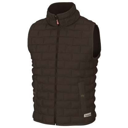 Local Boy Brick Quilted Vest - Coffee
