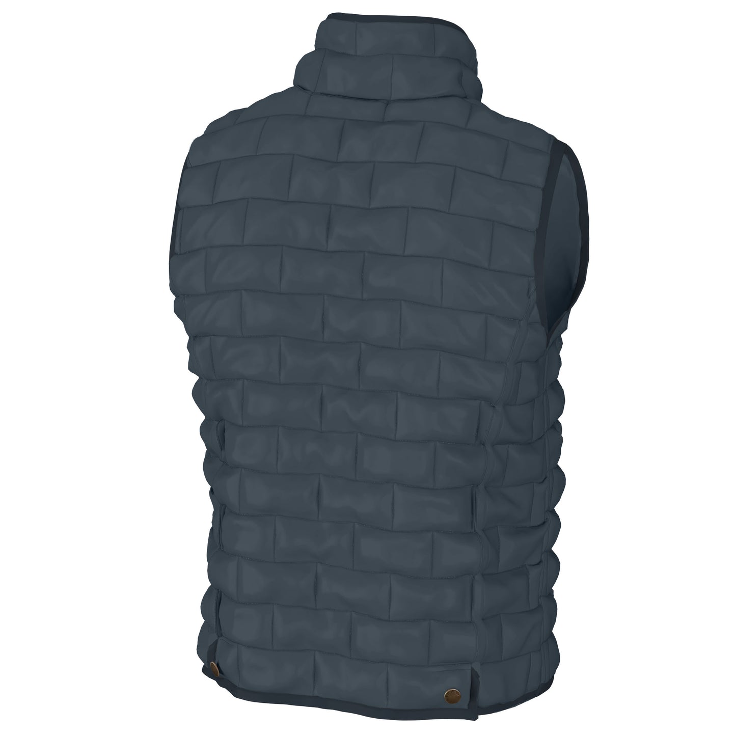 Local Boy Brick Quilted Vest - Slate