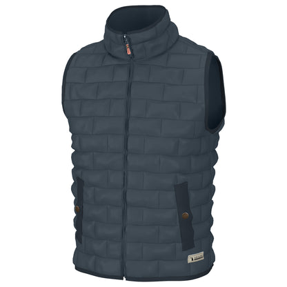 Local Boy Brick Quilted Vest - Slate