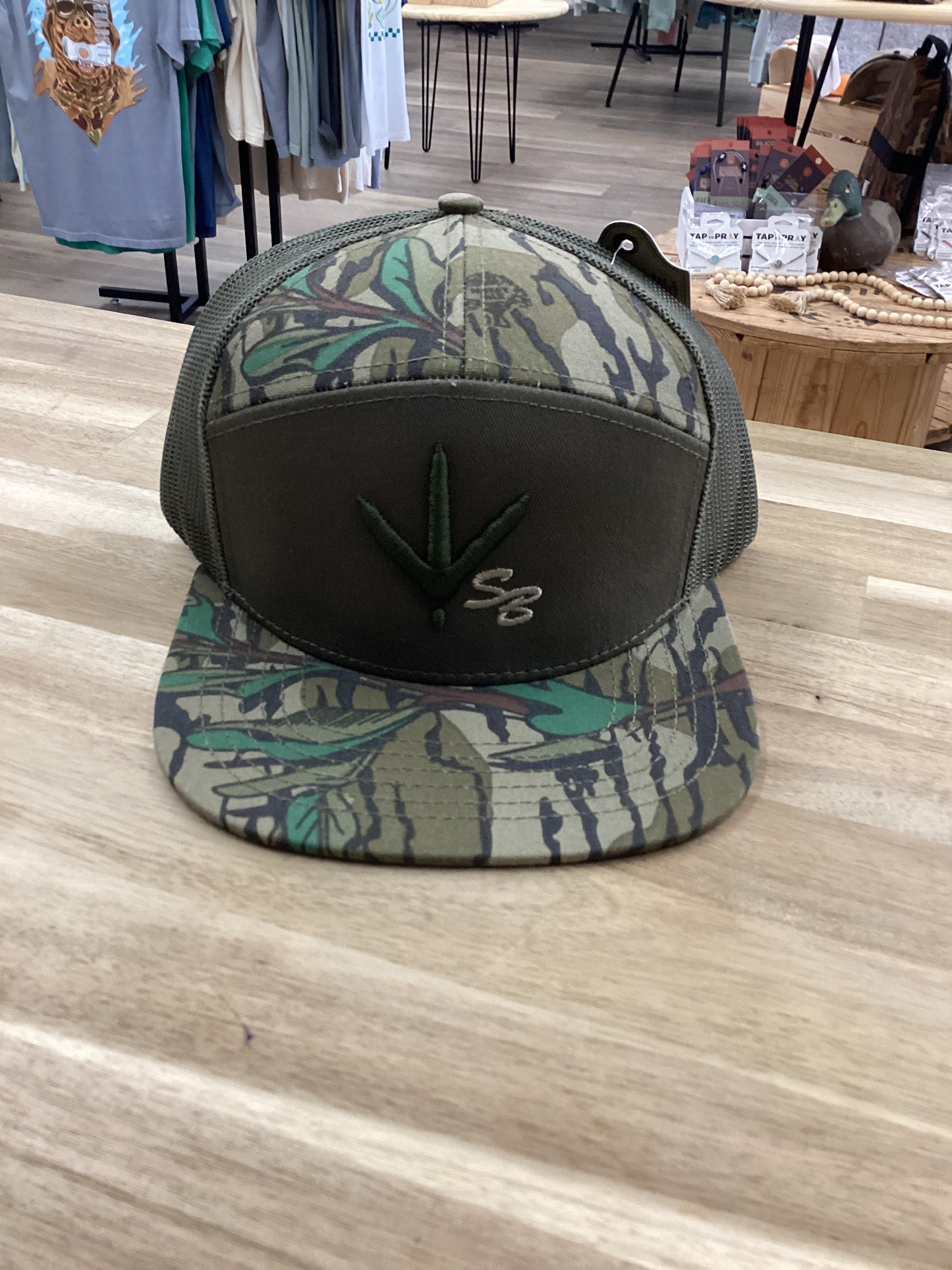 Speckle Bellies - Turkey Track SB 7 Panel - Greenleaf