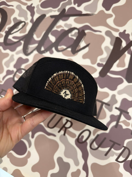 18 Feathers - 7 Panel All Black