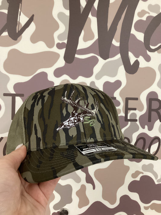 Speckle Bellies - Vintage Skull hat -  Bottomland 112 - 7 Panel