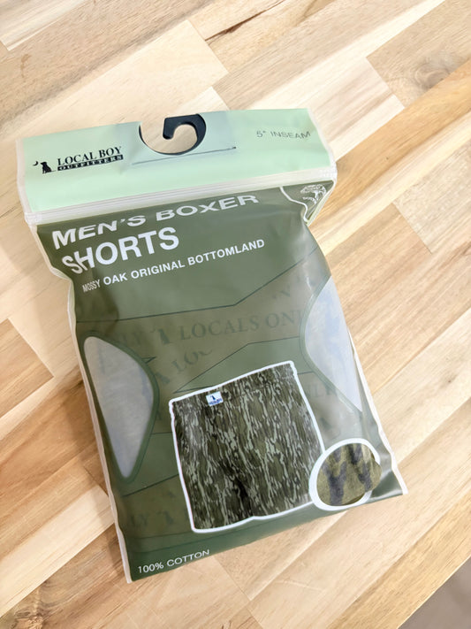 Local Boy Men’s Boxer Shorts -Mossy Oak Original Bottomland