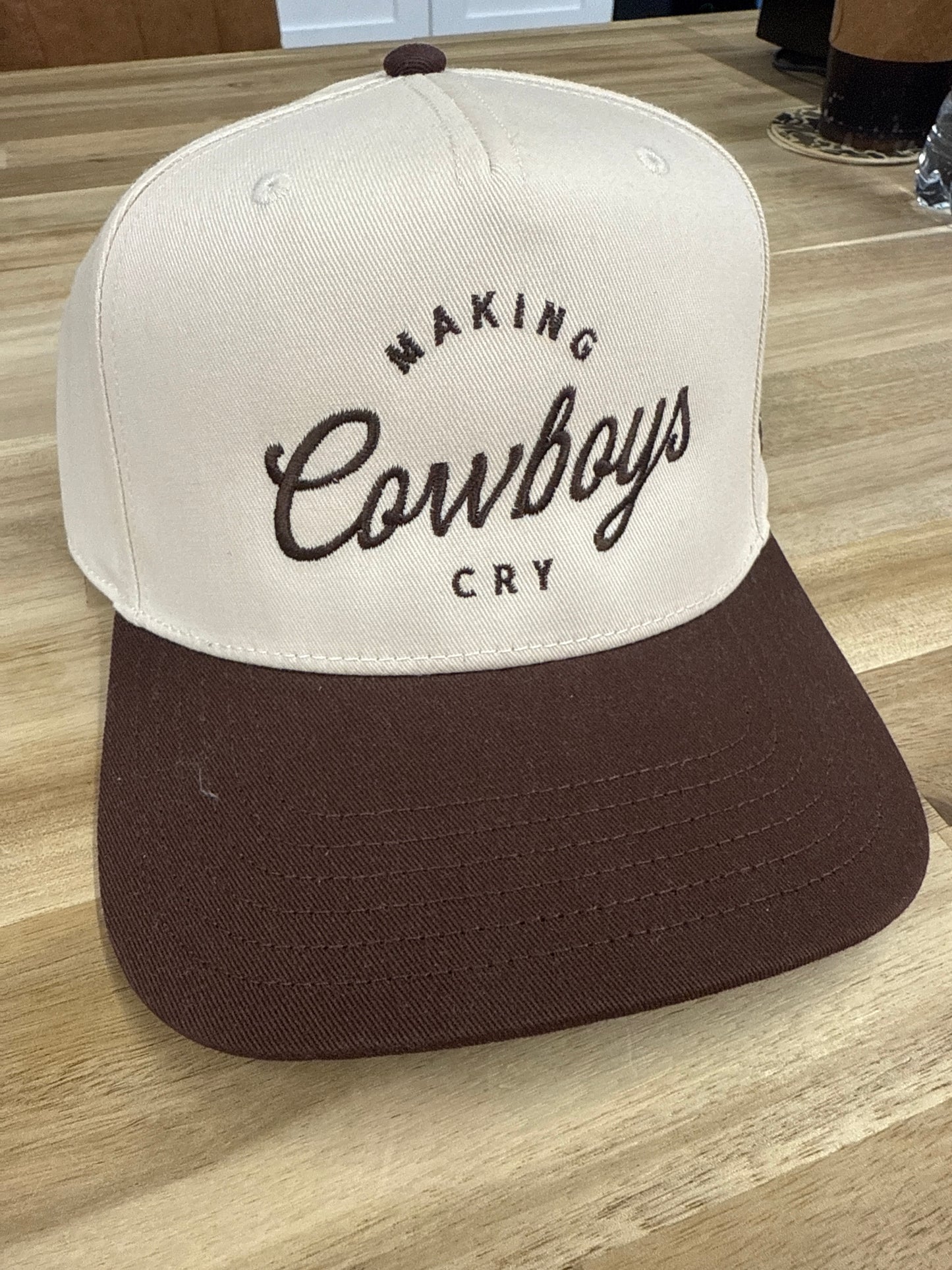 MHC Making Cowboys Cry Trucker Hat: Brown/Natural Otto