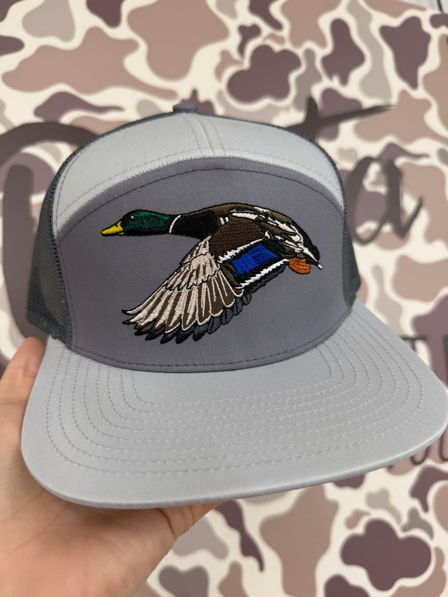 Local Boy Outfitters Mr. Mallard 7 Panel Hat - Dust/Charcoal