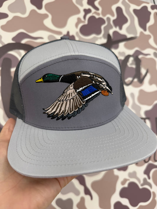 Local Boy Outfitters Mr. Mallard 7 Panel Hat - Dust/Charcoal
