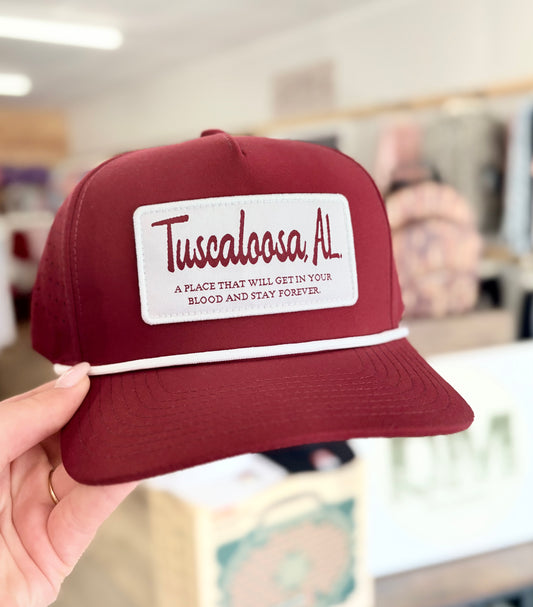 Tuscaloosa, AL Rope Hat with Patch