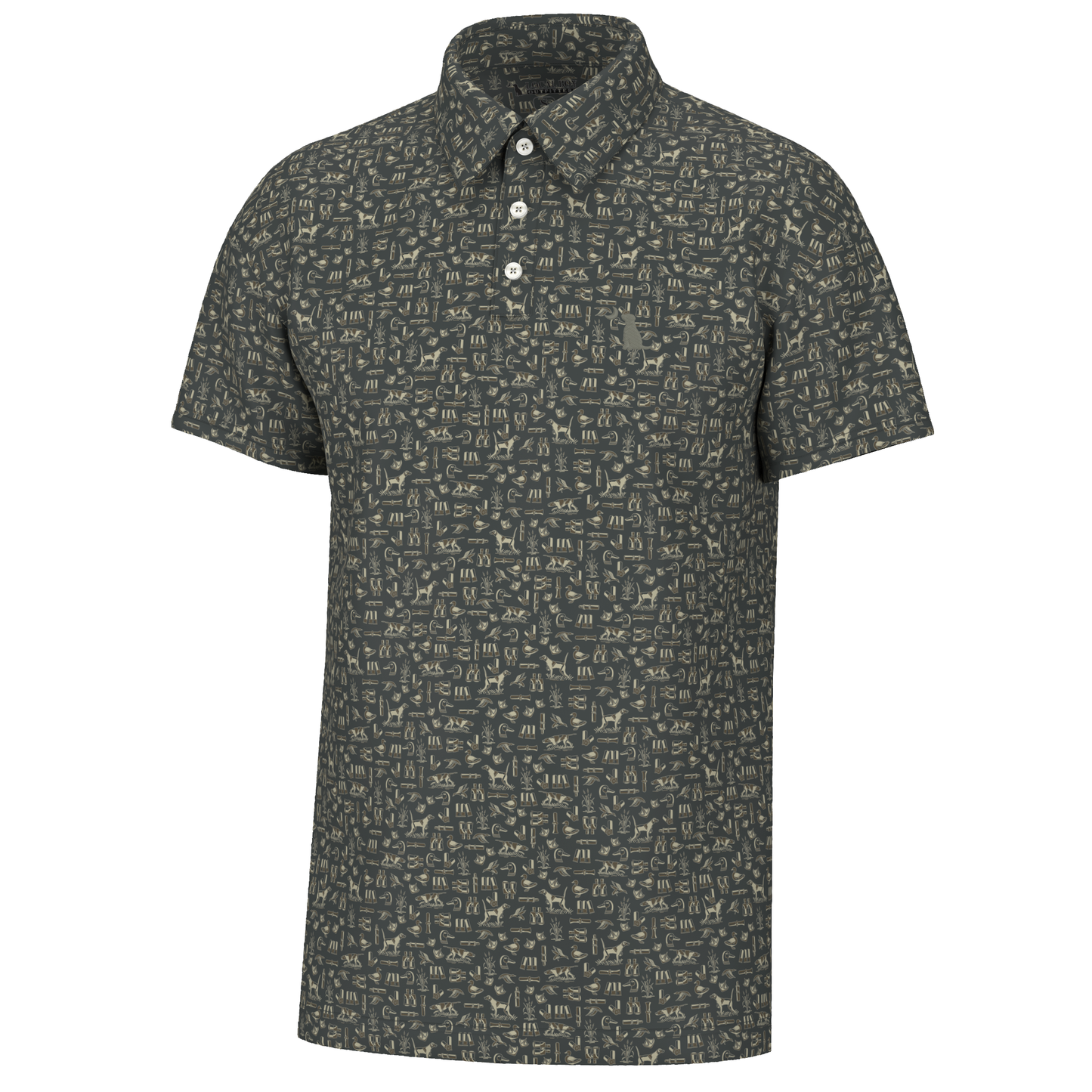Local Boy Outfitters Dirty Myrtle Polo - The Hunt - Brown