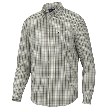 Youth Stamps Dress Shirt - Light Beige/Olive/Green