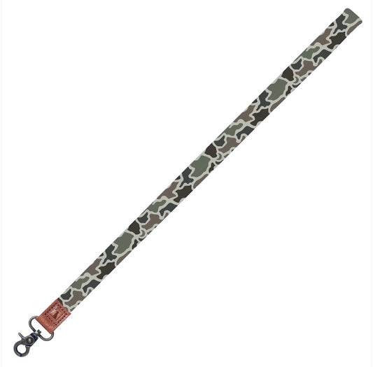 Local Boy Outfitters Long Lanyard - camo Dog & moon