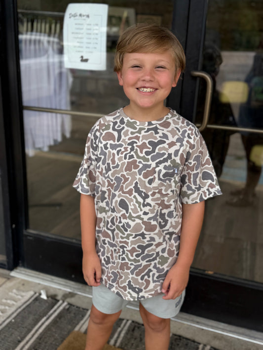 Local Boy Outfitters Youth Heather Blend Crew Neck SS T-shirt - Localflage