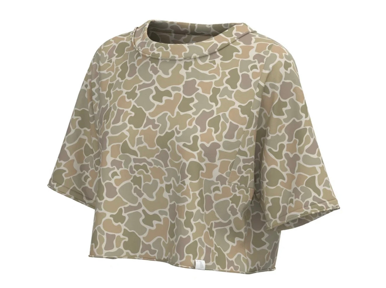 Youth Local Girl Boxy Crop SS Tee-  Forest Camo Desert